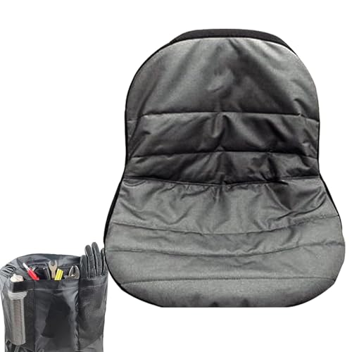 Povanjer Funda de asiento para cortacésped, funda de asiento para cortacésped, fundas para tractor, color negro, funda de asiento impermeable útil de tela Oxford para asiento cortacésped