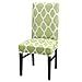 Produktbild Dihope, Stuhlhusse, modern, Universal, Bedruckt, ausziehbar, für Dekoration von Stuhl, Badezimmer Küche, Polyester, Vert 2, 1 Stück