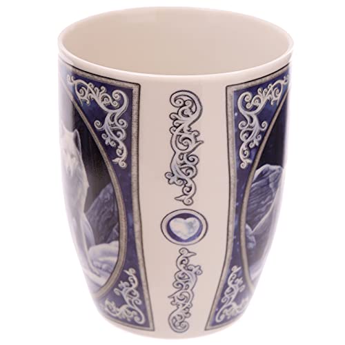 Lisa Parker Winter Warrior Wolf Porcelain Mug #TOP3