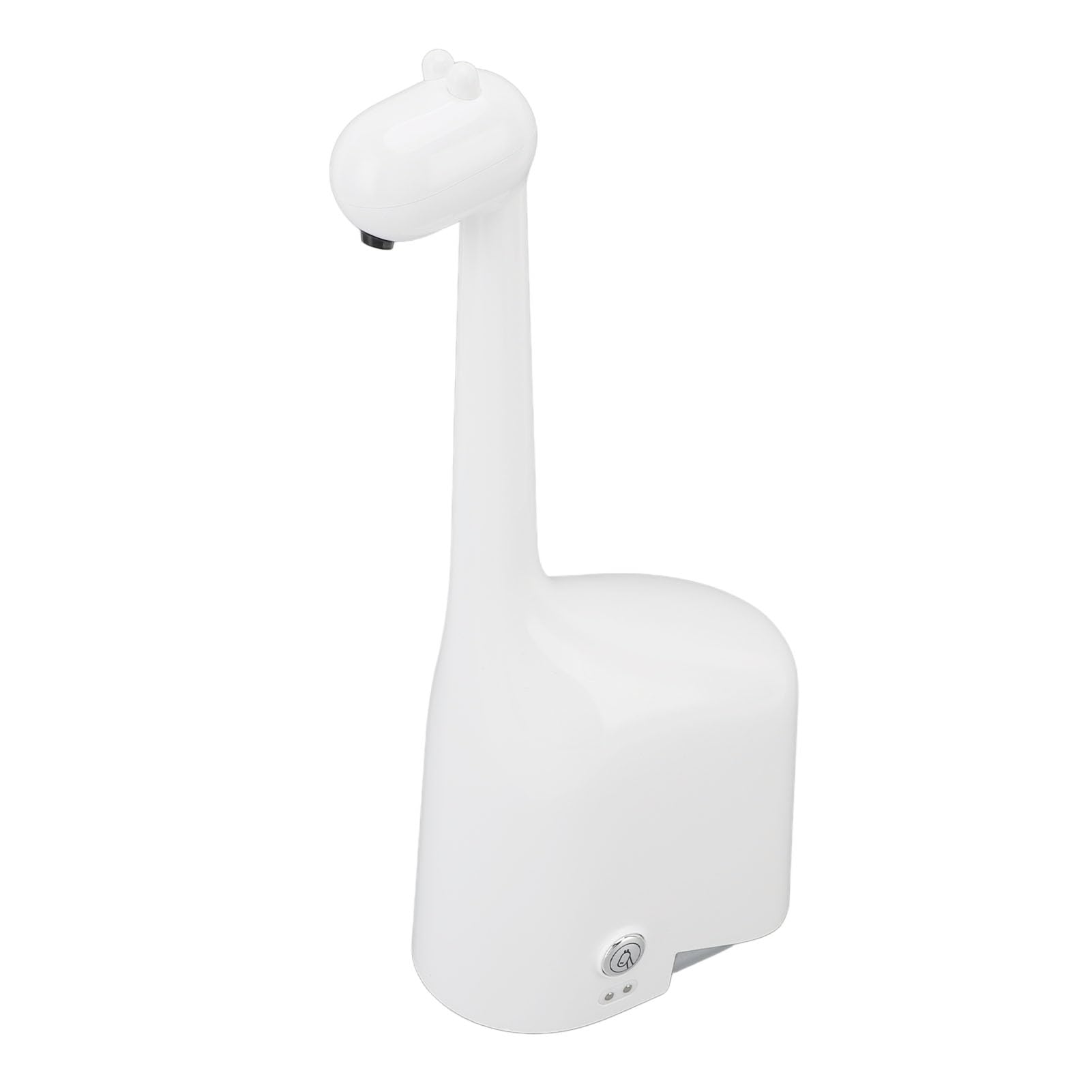 Dispenser Automatico di Sapone, Dispenser di Sapone Schiumogeno Senza Contatto in ABS 200 Ml Ricaricabile Tramite USB 1200 MAh Regolabile Senza Gocciolamento Design a Giraffa per Lavello della