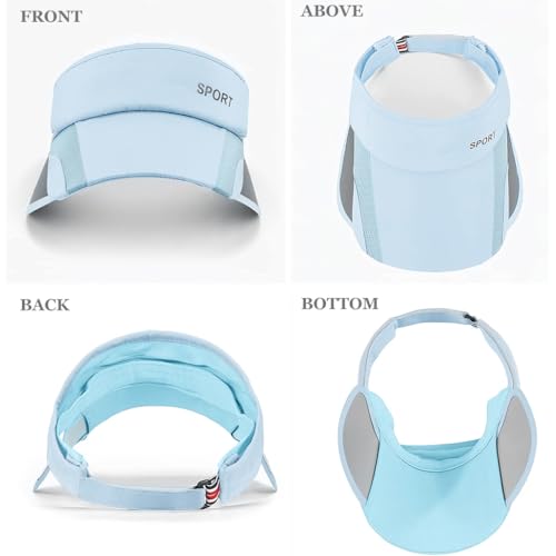 Image of PALAY Cap for Women Stylish, Summer Caps for Women, Extendable Side Brim Sun Visor Womens Hat, Fashion Breathable Hats with Sweatband for Biking, Running, Golfing