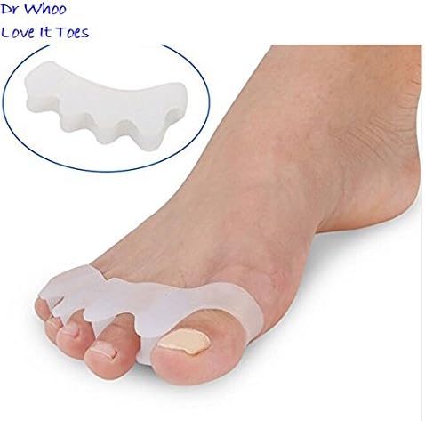 Dr Whoo Gel Toe Separators, Toe Spacers, Toe Stretchers, Toe Straightener, Toe Pads, Toe Spreader, Hammertoe Yoga Practice & Running for Men and Women Bunion Pain Relief Toe Straightener Achilles Stretcher
