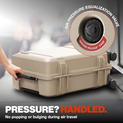 Image of Pelican ATX Luggage - Hardside Carry On Luggage with Wheels - 22 Inch Carry On Bag - Airline Approved (Sand)