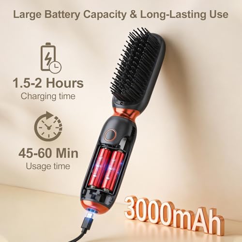 Peine alisador portátil inalámbrico Go Brush Pro rojo miniatura 5