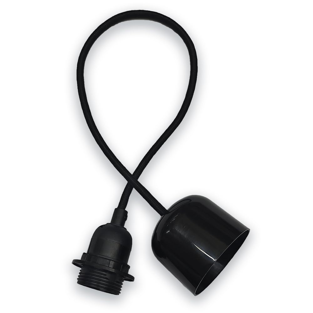 ペンダントライト　吊り下げ照明　電球セット　ブラック Amazon.co.jp: BESLAM ペンダントライト 引掛シーリング式 E26 電球