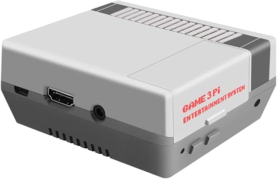 GeeekPi Case for Raspberry Pi 3B+ with Fan, Retro Gaming Nes3Pi Case with Cooling Fan, Pi Heatsinks for Raspberry Pi 2B/3B/3B+
