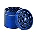 INTIRILIFE Grinder Molinillo en Azul METALICO - Triturador de Cocina de Metal de 4 Piezas para triturar Hierbas, Especias, Tabaco, Plantas, Hojas de té, etc. - con Filtro de Polen y raspador