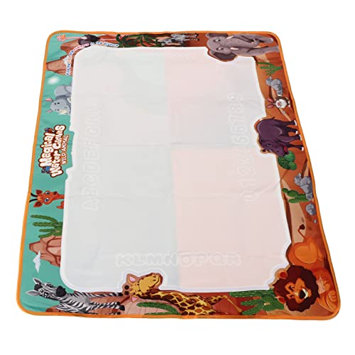 Alfombra Interactiva de Dibujo de Agua para Niños | Tema de Animales de Pastizales Africanos de 100x80 Cm | Tapete Plegable e Impermeable para Juegos Creativos | Tapete de
