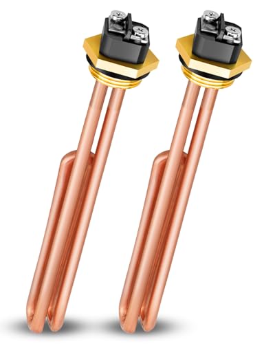 Image of 2 Pcs HE 55220 Water Heater, Tankless Water Heater Element Fits for EcoSmart ECO POU 6 ECO 8 ECO 11 Rheem Eemax Richmond Electric Tankless Water, Heating Element 5.5KW 220V/6KW 240V Replace 60208