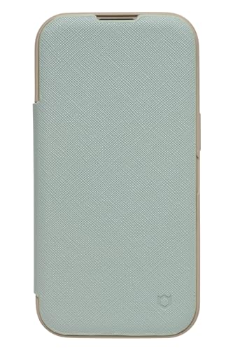 iFace Cardina 2nd iPhone 15 ケース 手帳型 (くすみグリーン)【 アイフェイス スマホケース iphone15 アイフォン15 手帳 ダイアリーケース カード収納 スマホスタンド MagSafe対応 ワイヤレス充電対応 】