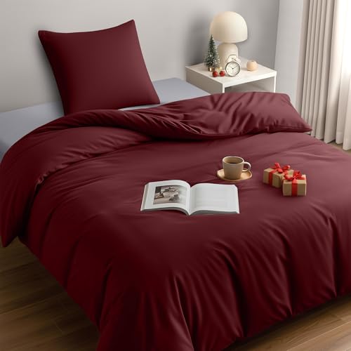 Utopia Bedding Bettwäsche 135x200 Set - Mikrofaser Bettbezug 135x200 cm +...