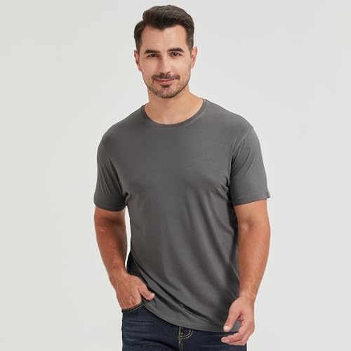 Image of netdraw Men's Ultra Soft Bamboo Viscose Cotton T-Shirt S-3XL