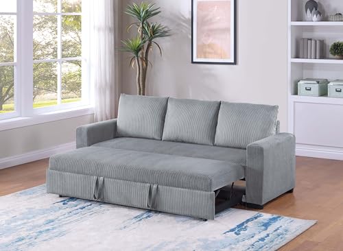Best Sofa for Young Family: Cozy, Durable, and Kid-Friendly Picks 5 espidoo Convertible Sofa Bed: Modern Sleeper Sofa with Corduroy Fabric for Small Space Living - Guest Ready Pull Out Bed with Sturdy Frame for Young Families & Apartments