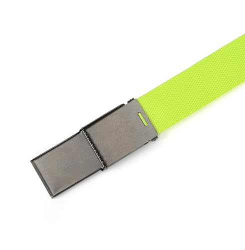 Image of Mile High Life Canvas Web Belt | Cut to Fit Up to 52 inch | Flip-Top Matte Silver Nickel Buckle 12 Colors
