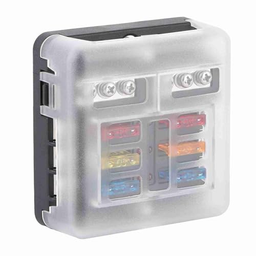 Caja de fusibles de 6 vías Karlak para solucionar fallos eléctricos y ordenar cables