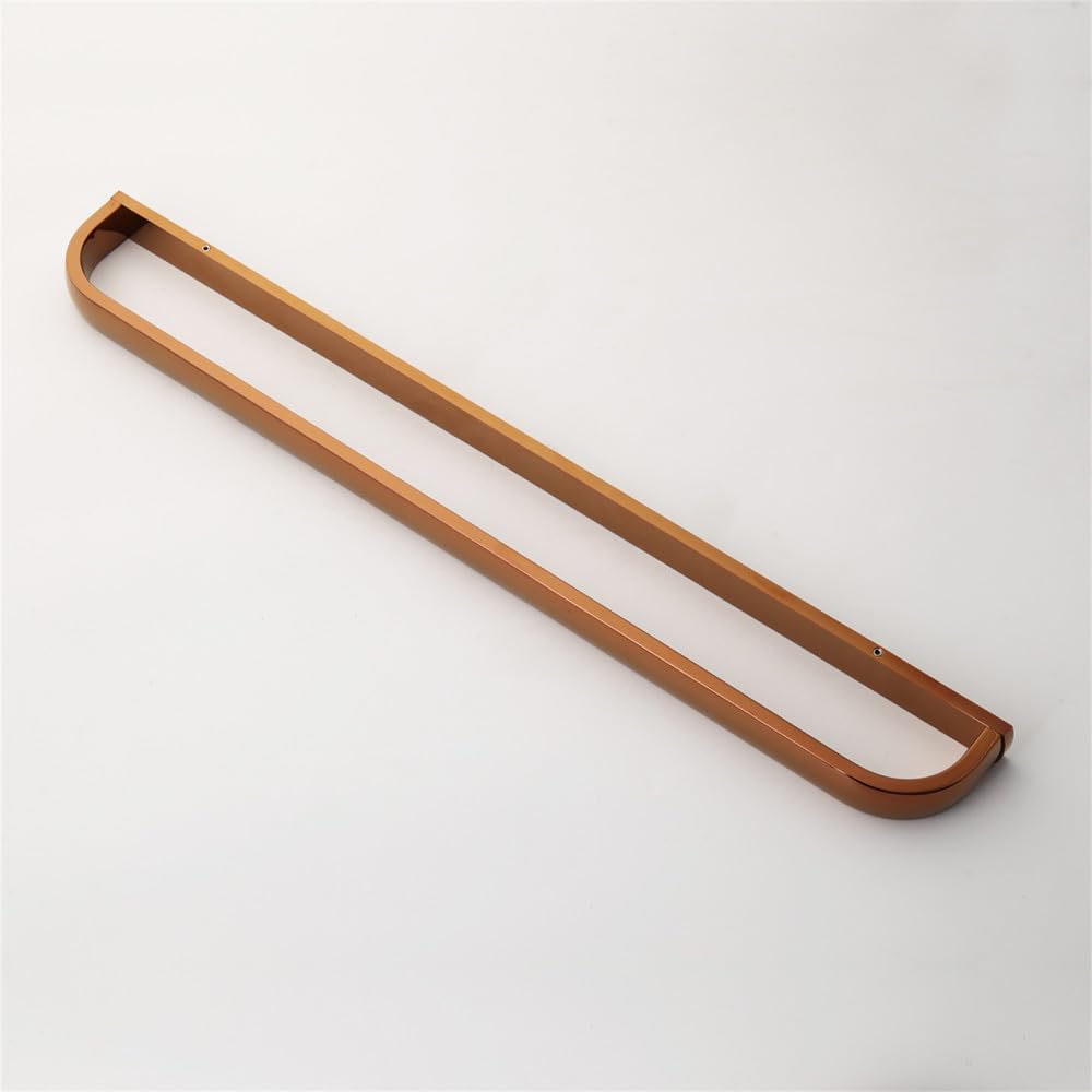 Accesorios de baño de Oro Rosa, Cepillo de baño de latón Macizo, Soporte para Papel, jabonera, Estante para Toallas, Kit Combinado de Montaje en Pared, Soporte para Toallas de 1 Barra