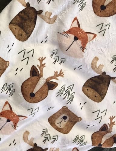 Image of Baby Blanket for Boys Girls Double Layer Soft Plush Minky Blanket with Dotted Backing, Toddler Baby Newborn Blanket Shower Gifts (Forest, 30 * 40 inch)