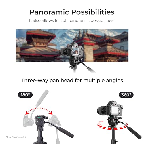 Image of DIGITEK (DPTR 895VD) 195 CM Tripod Cum Monopod with Aluminum Alloy & Multipurpose Head, 3-Way Head, Lightweight 590MM Folded with Carry Bag, Max Load 5Kg, Ideal for DSLR, DV Camera's