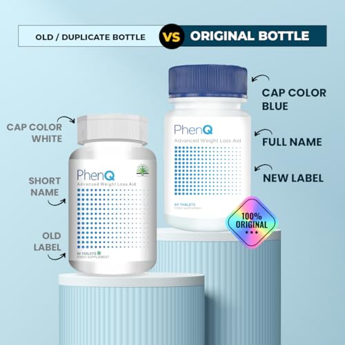 Image of PhenQ Advanced Weight Loss Aid Supplements, Natural Fat Burner Tablet (500mg) for Weight Loss for Women & Men, Metabolism Booster to Burn Calories - Pack of 1, 1 count, 60 capsules