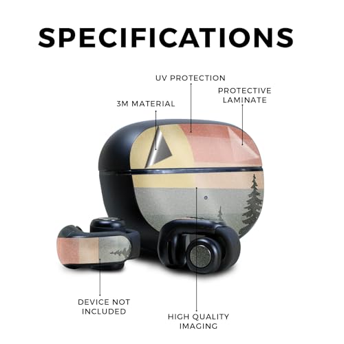 Image of Glossy Glitter Skin Compatible with Bose Ultra Open Earbuds - Sunset Forest - Premium 3M Vinyl Protective Wrap Decal Cover - Easy to Apply | Crafted in The USA by MightySkins