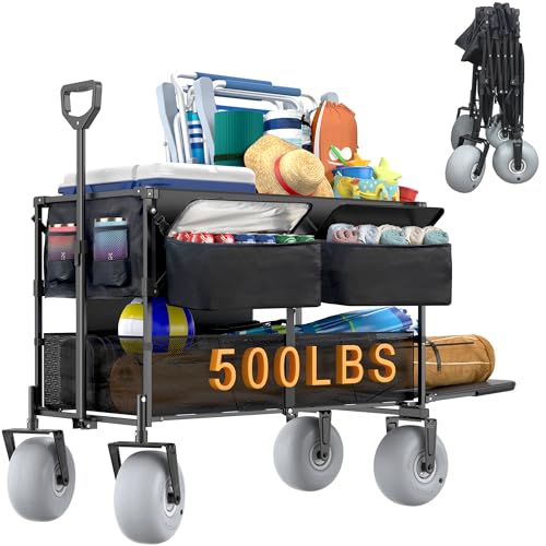 GDLF Beach Wagon with Balloon Wheels, 500lb Capacity