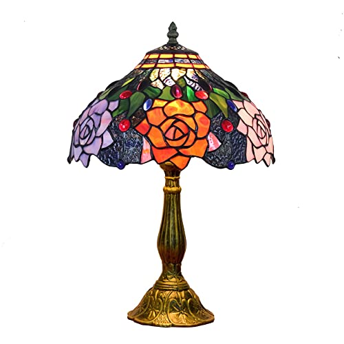 Lampe de lecture anti-éblouissement en verre rose victorien pour un salon cosy
