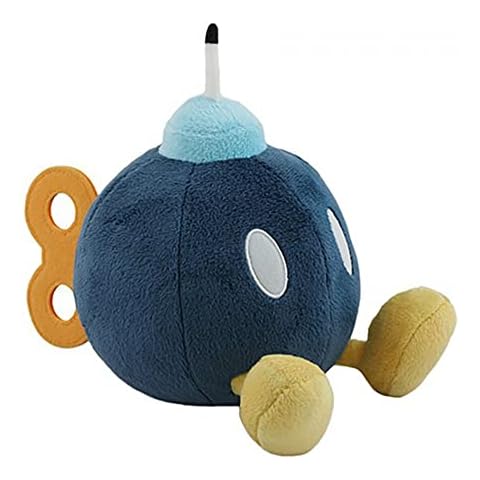 Little Buddy Super Mario All Star Collection 1429 Bob Omb Stuffed Plush, 5""", Multicolor Cover