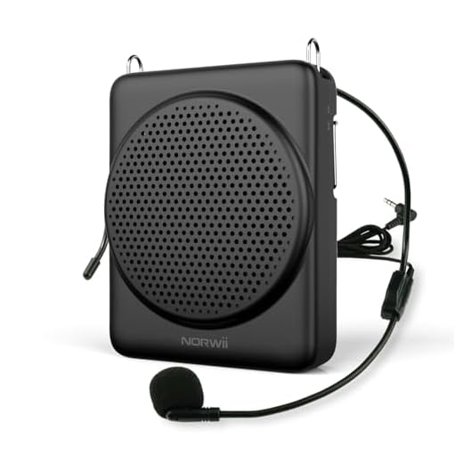NORWII Mini Voice Amplifier, 3 Hours Quick Charging and up to 30 Hours Play, Portable Voice Amplifier for Teachers, Training, Tour Guide, etc (Black)