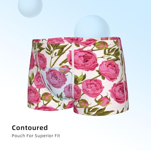 Boys' Cotton Boxer Brief Soft Underwear-Rose Flowers4