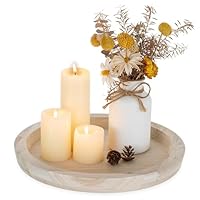 DD Living Plateau Décoratif Rond 40 Cm Assiette Déco Design Et Plateau En Métal (blanc Mat