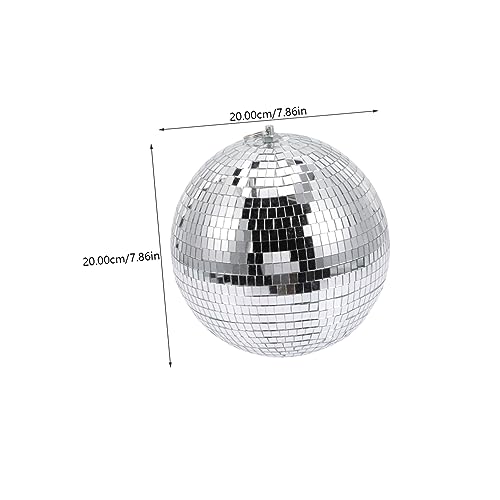 Adorno espejado TOYANDONA para bodas y fiestas, bola disco plateada reflectante para decoración de hogar y celebraciones miniatura 3