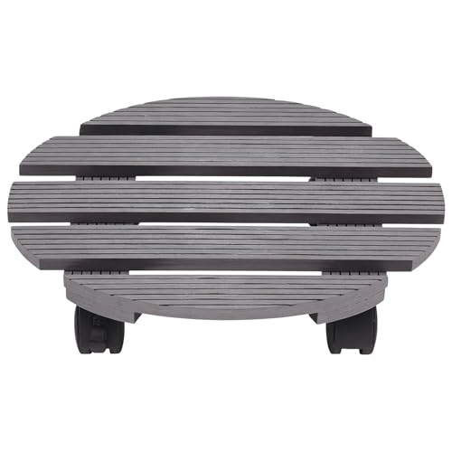 Support de pot avec roulettes robustes plateau durable design extérieur