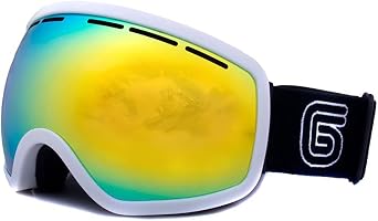 Grayne Whiteout MTN Goggles with Goldrush Anti-Fog Lens and Extra Yellow Low-Light Lens