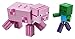 LEGO Minecraft Pig BigFig and Baby Zombie Character 21157 Cool Buildable Play-and-Display Toy Animal Figure for Kids, New 2020 (159 Pieces)