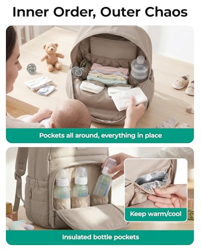 BAGSMART Diaper Bag Backpack