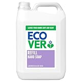 Ecover Hand Wash, Hand Soap Refill, Lavender and Aloe Vera, Dermatologically Tested, For Sensitive Skin 5L