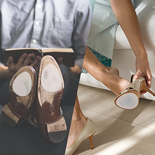 Image of GADEBAO Non Slip Shoe Pads - Odorless Silicone Anti Slip Shoe Grips, High Heels Non Skid Sole Protector Stickers (Clear - 8 Pcs)