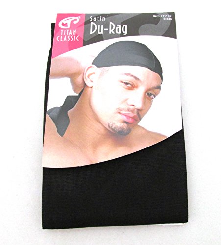 Titan classic professional satin durag black