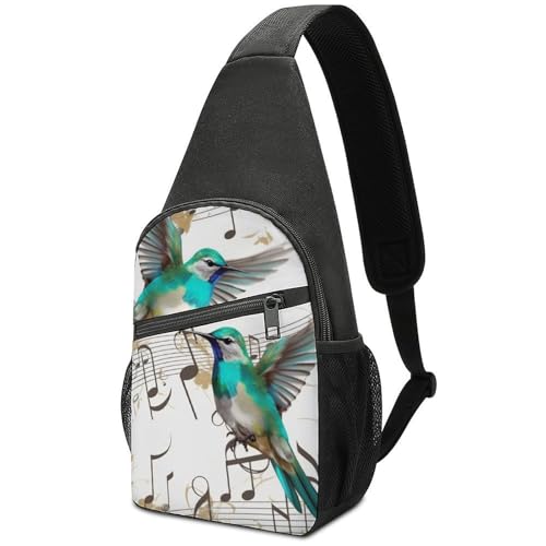 Mochila deportiva tipo sling blanca para senderismo y uso casual