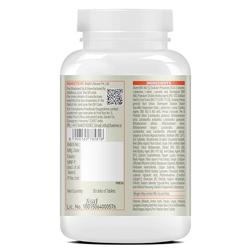 Image of FUELONE Daily Multivitamin, 30 Tablets | 51 Ingredients & 6 Blends, For Energy, Immunity & Recovery