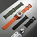 Hamile Sport Ocean Bands Compatible with Apple Watch Ultra 2 Band/Apple Watch Ultra Band 49mm 45mm 44mm 42mm Men Women, Breathable Waterproof Silicone Straps for iWatch Series 9 8 7 6 5 4 3 SE, 3 Pack