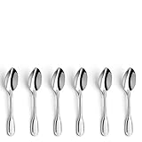Espressolöffel Mokkalöffel Set 6-teilig AUGSBURGER FADEN 9800 18/10 Edelstahl