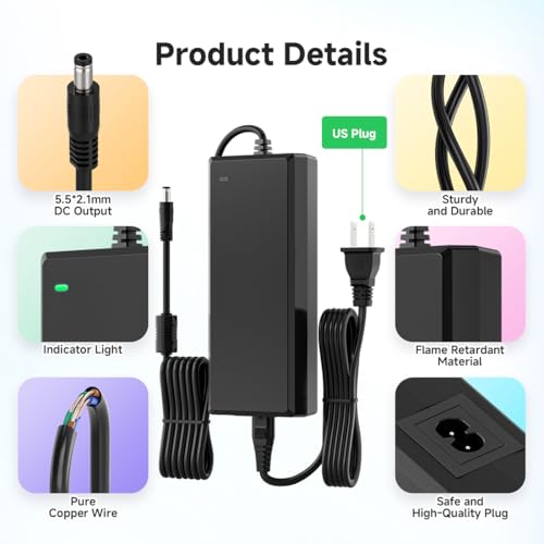Image of BTF-LIGHTING 12V 10A 120W ETL Listed Power Supply Adapter, AC100-240V Input