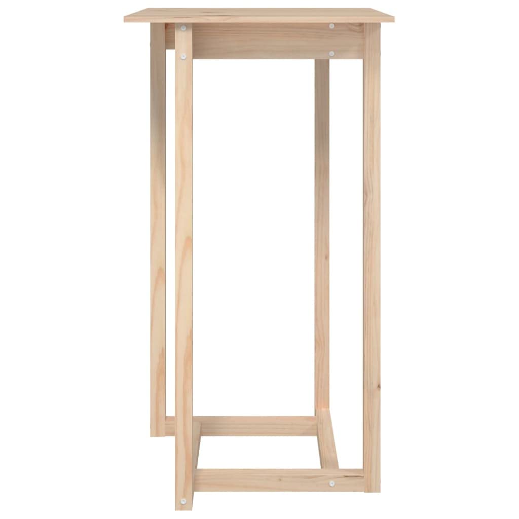 Tavolo in legno di pino massiccio, 60 x 60 x 110 cm, stabile tavolo per feste con robusto piano per bevande e cibo, con istruzioni di montaggio incluse (lingua italiana non garantita)