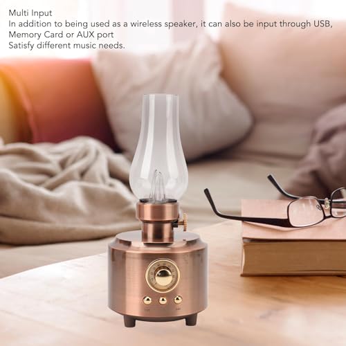Lampe de Table Vintage Bluetooth Éclairage sans Danger sans Fumée Bronze - 2