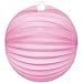 Bunte Lampions aus Papier als Deko für Geburtstag oder Party | Ø22cm, flammhemmend, mit Metallbügel | Papierlampion Laterne Lampion Partydeko, Farbe: Rosa