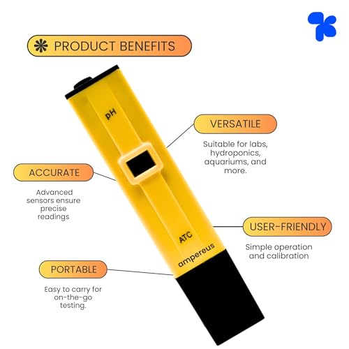 Image of AMPEREUS Digital TDS Meter with pH meter combo for water testing, Water Testing Kit With Solution, Water Purity tester for home, commercial uses