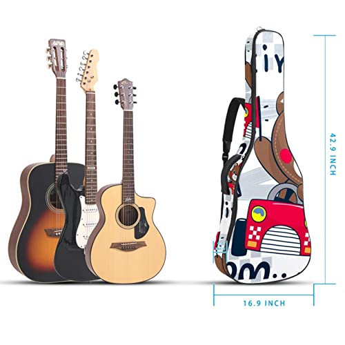 Housse en tissu Oxford imperméable pour guitare avec bandoulière réglable - Les Beatles, Paul McCartney, John Lennon, RIngo Starr, George Harrison Housse en tissu Oxford imperméable pour guitare avec bandoulière réglable – Image 6