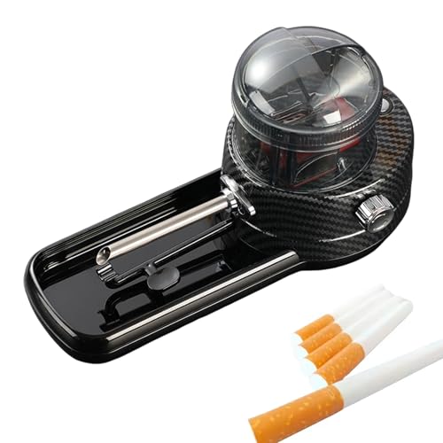 MáQuina AutomáTica para Liar Cigarrillos,Maquina Electrica para Liar Tabaco Entubadora de Cigarros Portatil,Dos Tubos de Tabaco de 8 mm/6,5 mm,Adecuados para Fumadores(Incluidos Tubos de Cuern(Size:A)