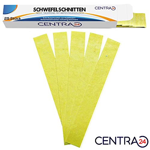 Centra24 Premium Schwefelschnitten, 25 Stück, nicht tropfend, Schwefelstangen zum Ausschwefeln von Holzfässern, Einmachgläsern, Flaschen etc. mit Befestigungsloch, Schwefelstreifen – Bild 5